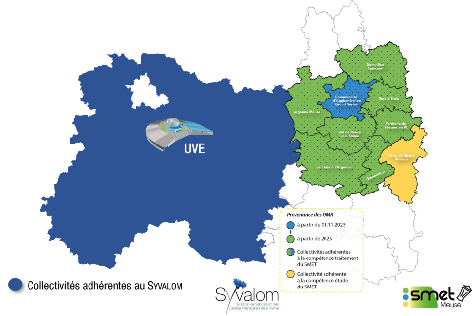 Territoire de l'Entente SYVALOM/SMET sur le traitement des ordures ménagères