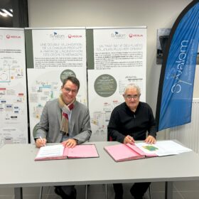 Signature de l'Entente pour le traitement des ordures ménagères par Julien VALENTIN, Président du Syvalom et de Dominique MOUSSA, Président du SMET Meuse.